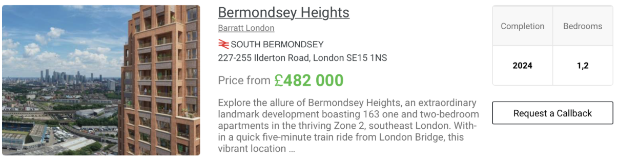 Bermondsey Heights Is A High-Level Development